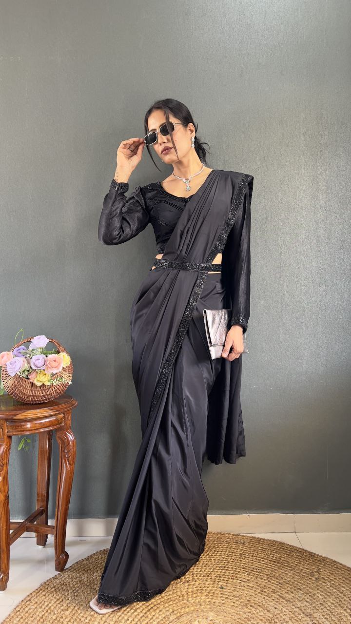 Soft Silk Saree with Blouse Graceful drape for any events