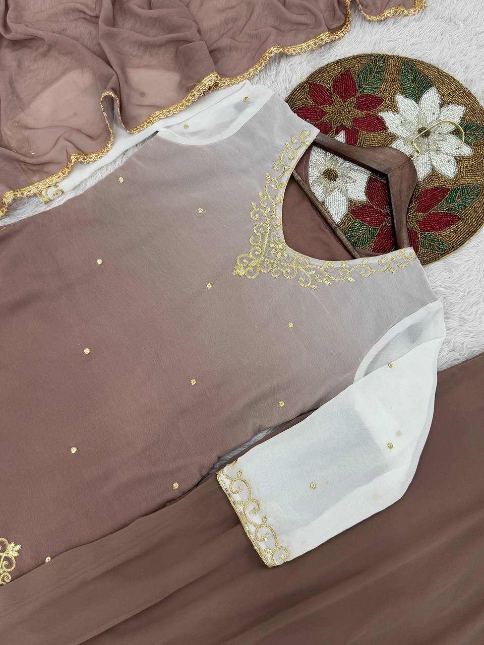 Embroidered Salwar Kameez with Dupatta