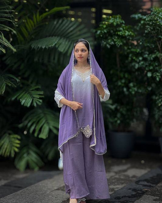 Embroidered Salwar Kameez with Dupatta