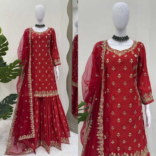 Sharara set for women,
Designer sharara suit,
Party wear sharara dress,
Wedding sharara outfit,
Ethnic sharara for girls,
Traditional sharara suit,
Festive wear sharara set,
Chinon silk sharara,
Heavy embroidery sharara,
Sharara suit with dupatta,
Bridal sharara dress,
Latest sharara designs,
Sharara kurta set,