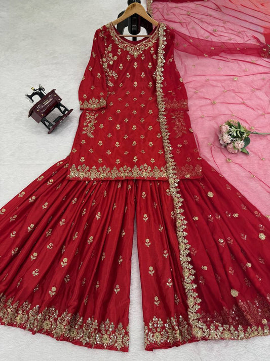 Sharara set for women,
Designer sharara suit,
Party wear sharara dress,
Wedding sharara outfit,
Ethnic sharara for girls,
Traditional sharara suit,
Festive wear sharara set,
Chinon silk sharara,
Heavy embroidery sharara,
Sharara suit with dupatta,
Bridal sharara dress,
Latest sharara designs,
Sharara kurta set,