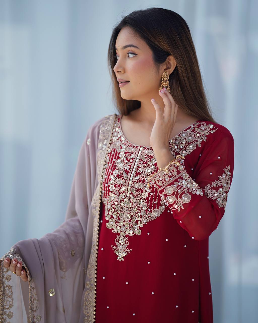 Red Sharara for wedding,
Designer Red Sharara set,
Red Sharara with dupatta,
Bridal Red Sharara dress,
Party wear Red Sharara,
Heavy embroidery Red Sharara,
Red Sharara suit for bride,
Traditional Red Sharara outfit,
Festive Red Sharara collection,
Red Sharara with mirror work,
Red Sharara with gota patti,
Red Sharara Pakistani style,
Red Sharara for haldi and mehndi,
Red Sharara with zari work,
Red Sharara online shopping,