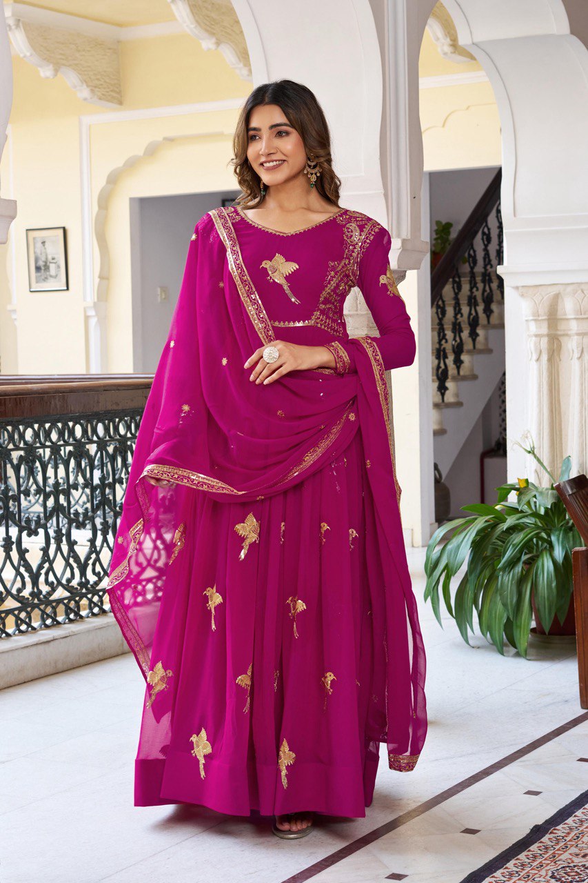 Traditional Partywear Heavy Anarkali Suit