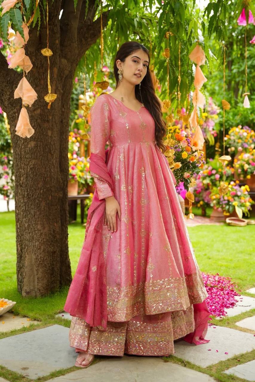 Designer Anarkali suit for party wear