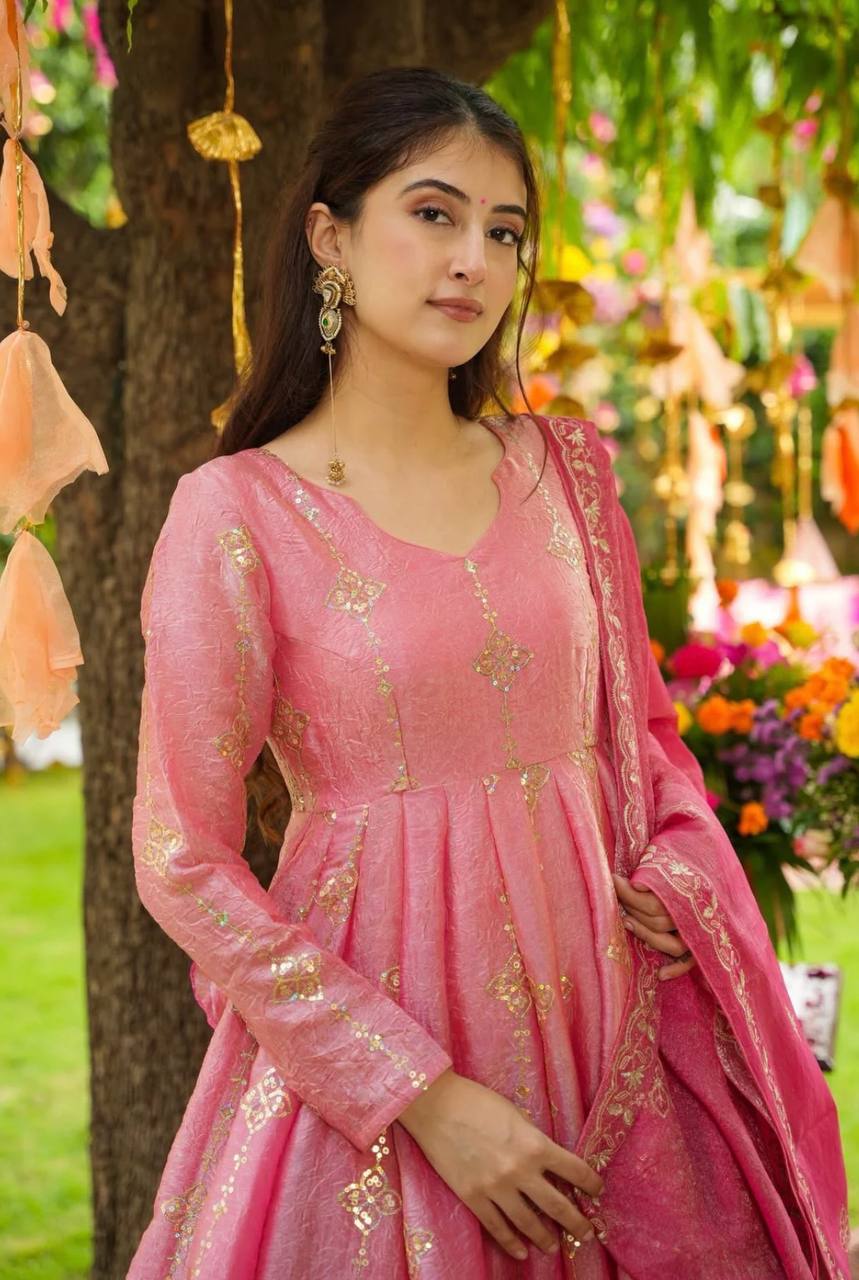 Designer Anarkali suit for party wear