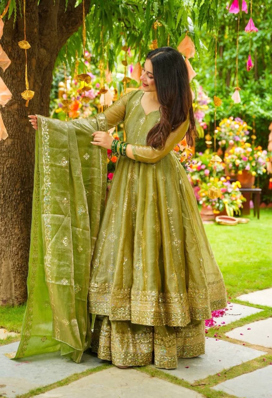 Designer Anarkali suit for party wear
