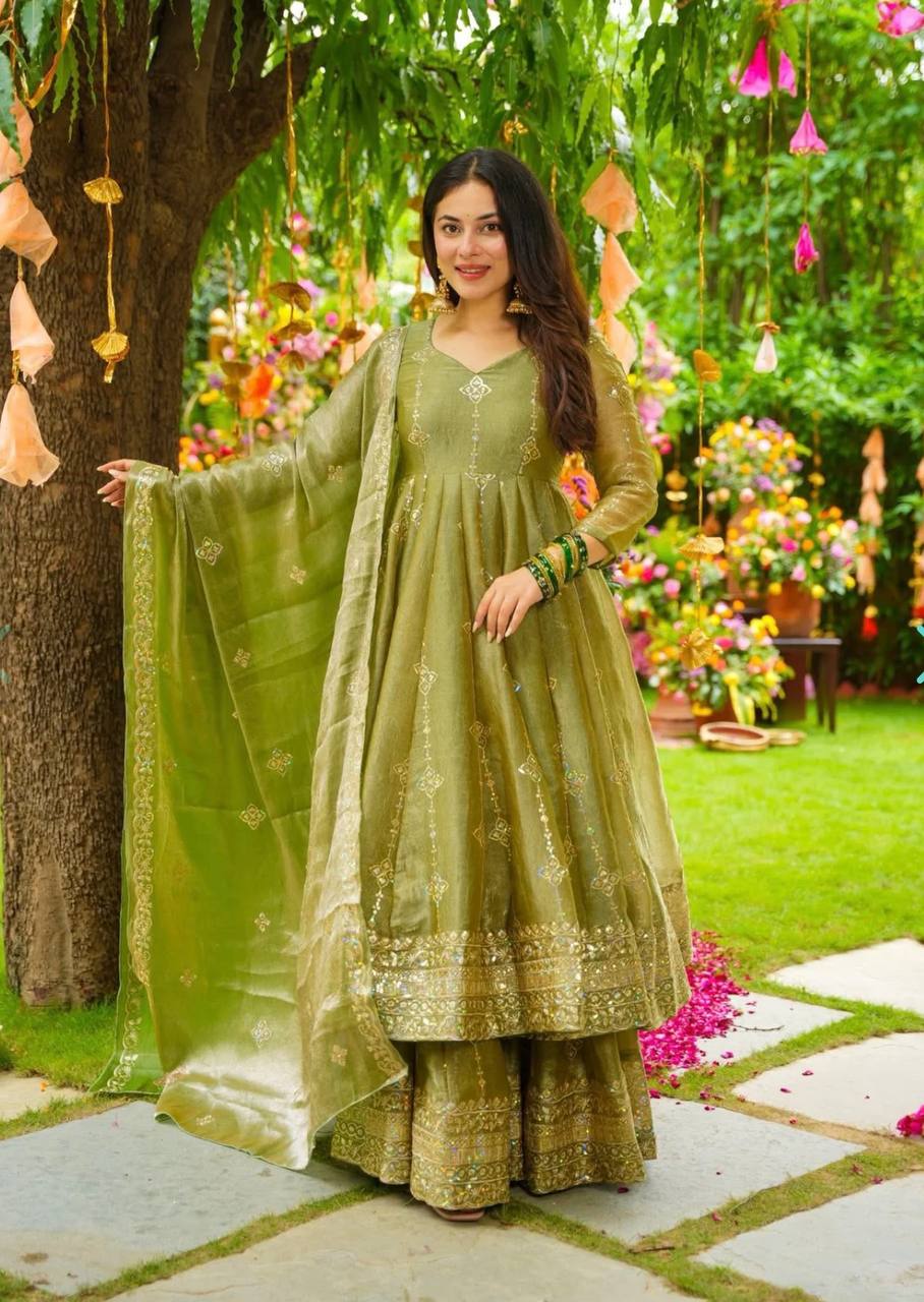 Designer Anarkali suit for party wear