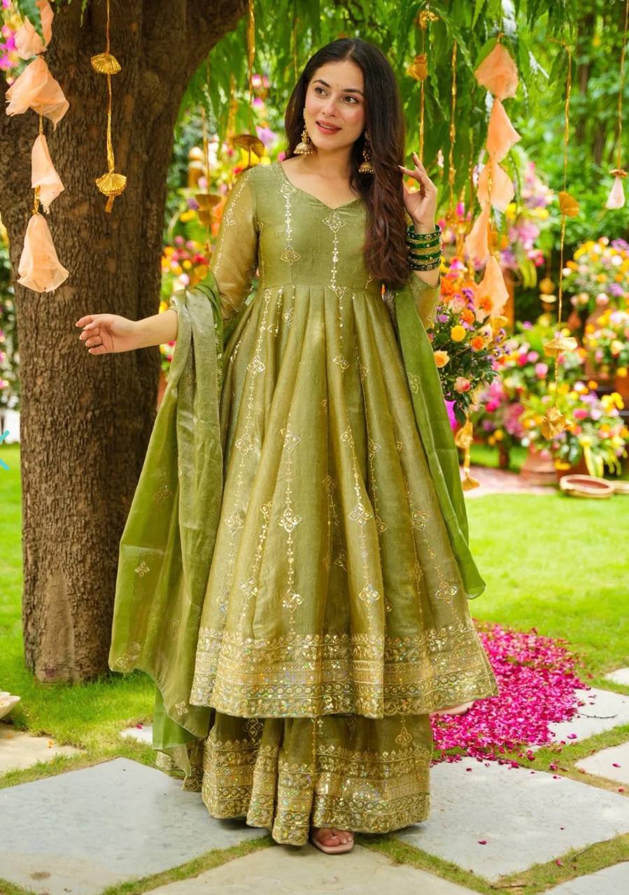 Designer Anarkali suit for party wear