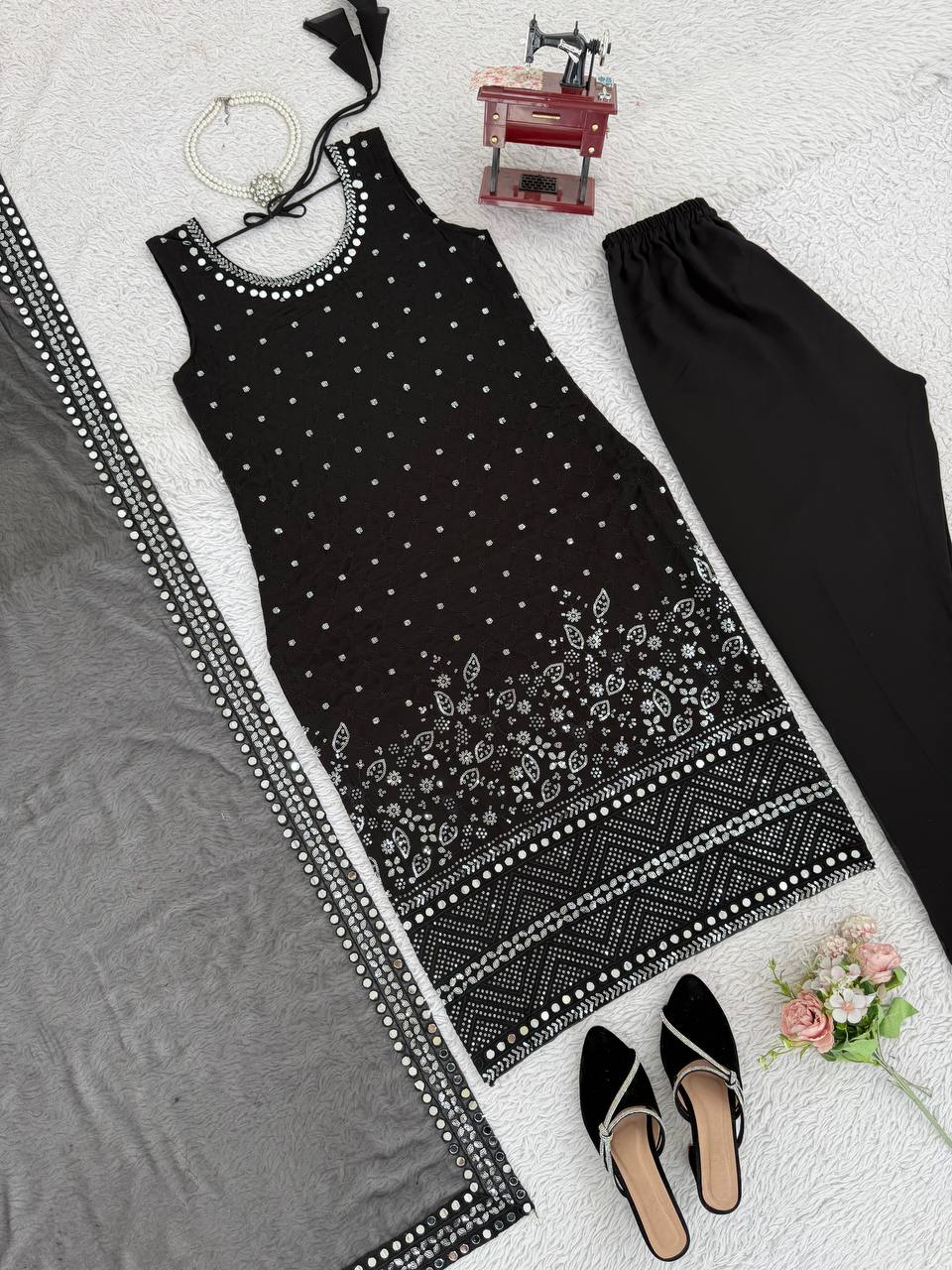 Premium Ethnic Black Salwar Kameez