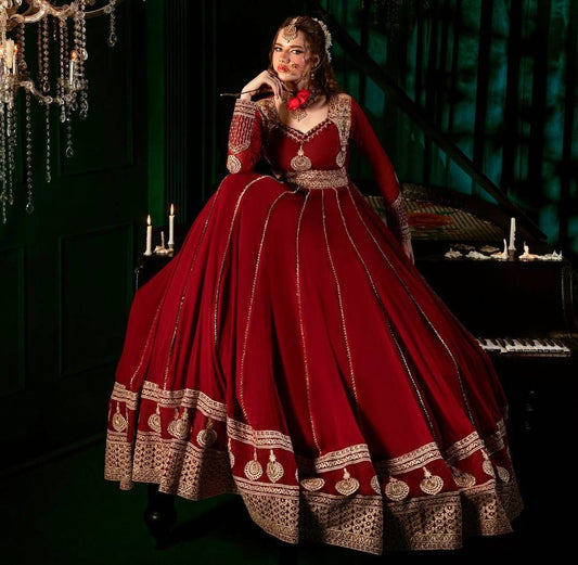Latest designer Anarkali kurta for weddings