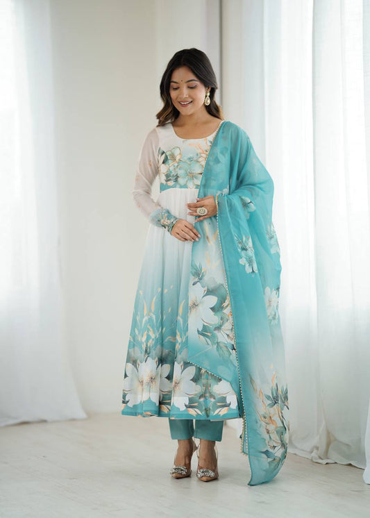 Bollywood inspired Anarkali gown for party wear