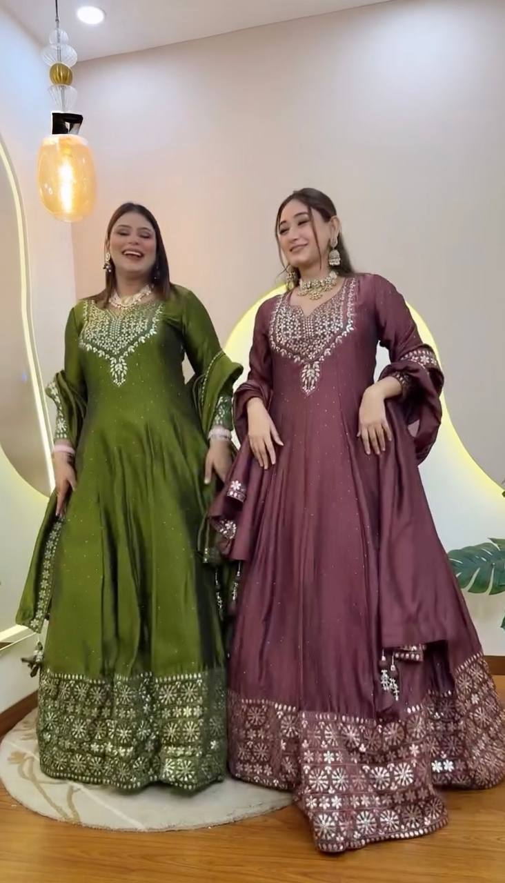 mahandi anarkali suit
