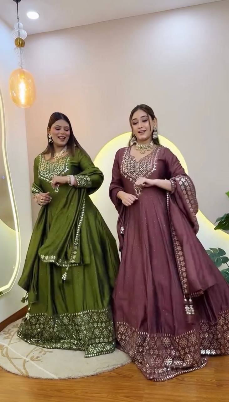 mahandi anarkali suit