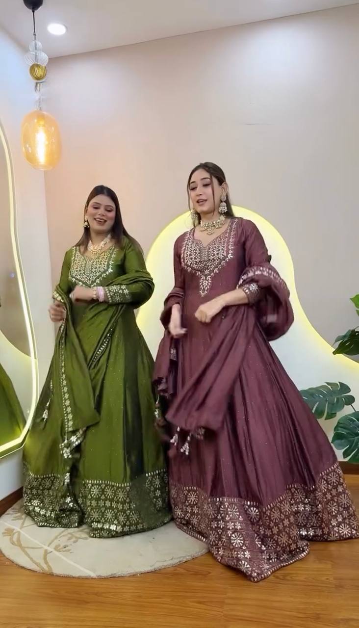 mahandi anarkali suit