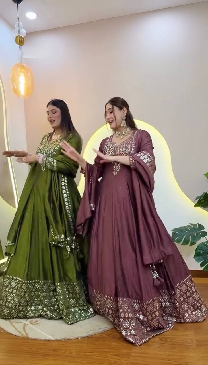 mahandi anarkali suit