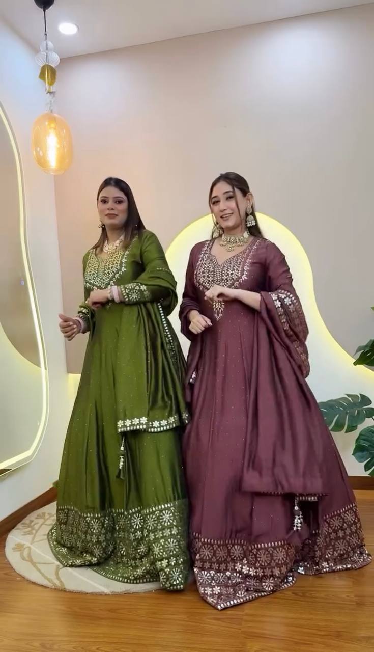 mahandi anarkali suit