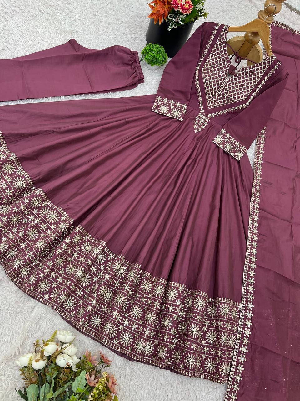 mahandi anarkali suit