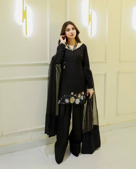 Black salwar kameez for diwali