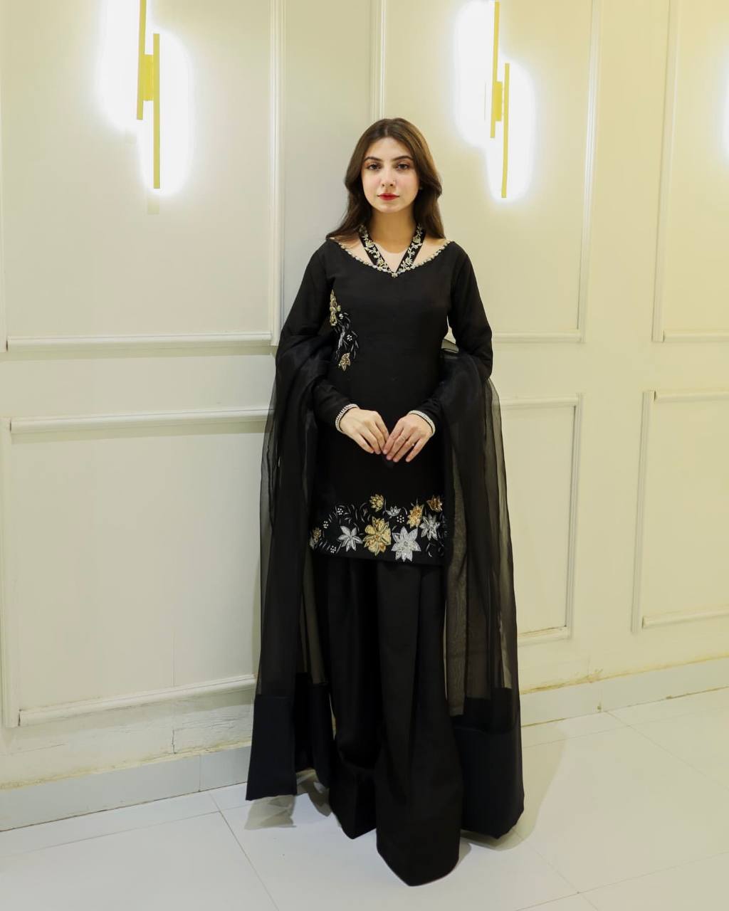Black salwar kameez for diwali