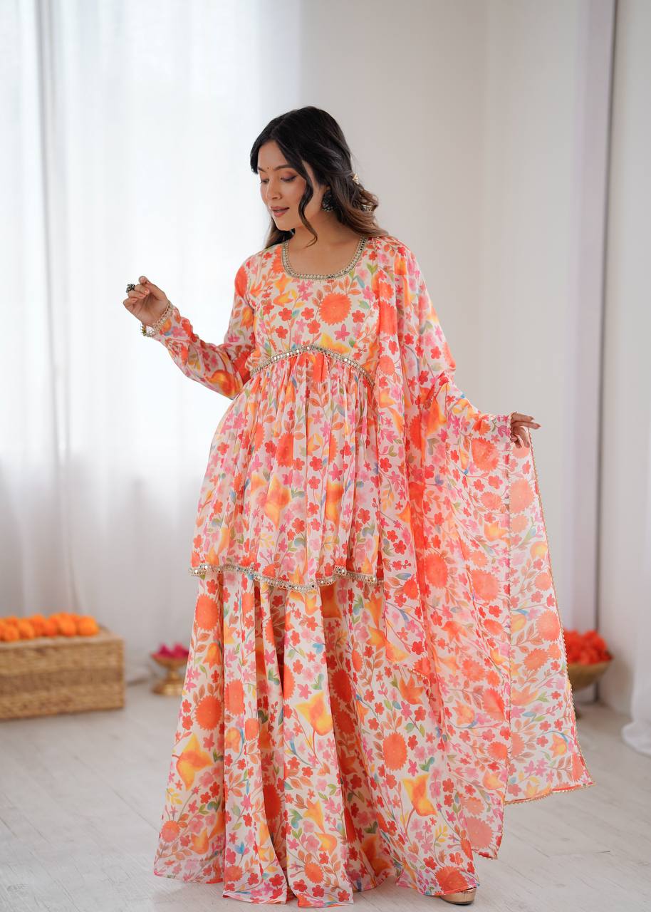 Diwali wear sharara set