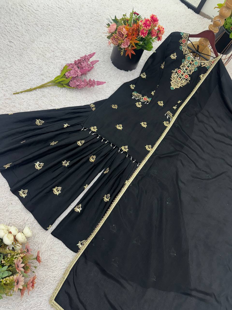 Full-Stitched Sharara Kurti With Dupatta set