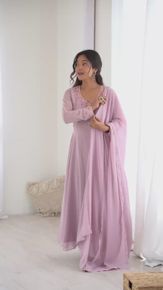 New Launch Georgette Anarkali Suit
