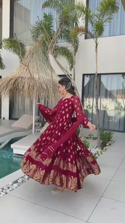 Indian Designer partywear Anarkali Suit