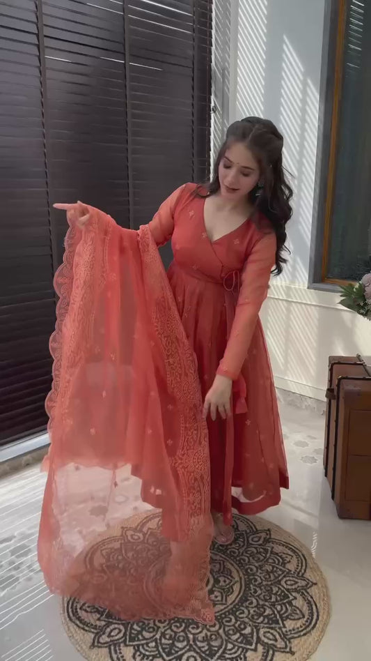Full Flair Festive Wear Anarkali Gown